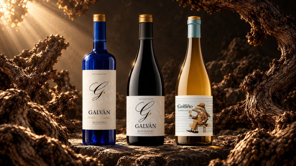 Vinos Galván Godello, Galván Mencía y Golfiño de Bodegas Daniel Fernández