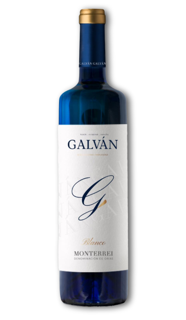 Botella de vino blanco Godello Galván